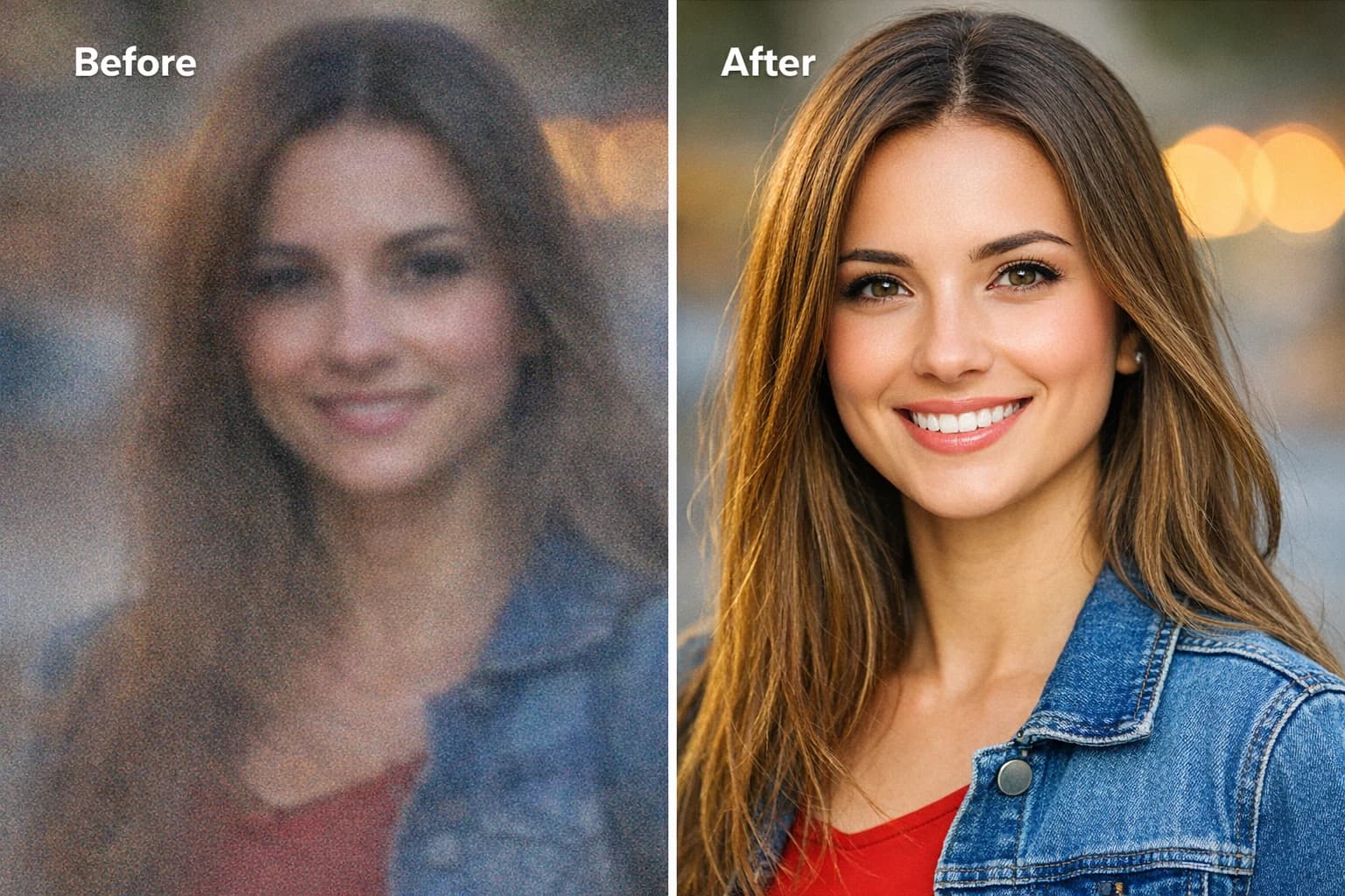 AI photo enhancer and shadow removal comparison